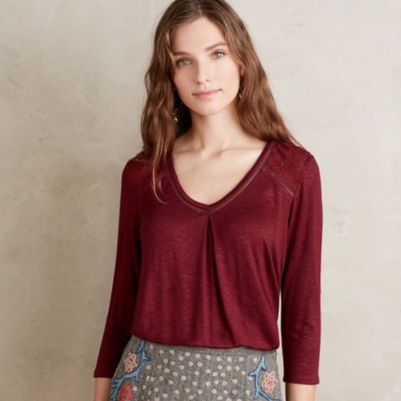 Anthropologie Tops - Anthropologie  Dolan  "Maisy" 3/4 sleeve Top